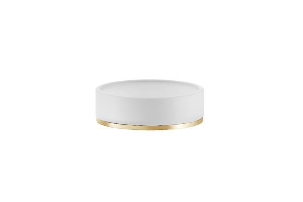 GESSI INCISO Мыльница настольная цвет: белый/золото 58525#246