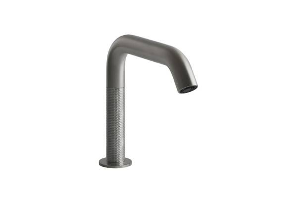 GESSI 316 CESELLO Смеситель для раковины электронный с кран-фильтром для регулировки температур и напора воды выс излива 150 мм цвет Steel Brushed 54481#239