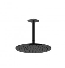 GESSI Rilievo Потолочная душевая головка шарнирная на 1/2"Ø250 мм. цвет: nero XL