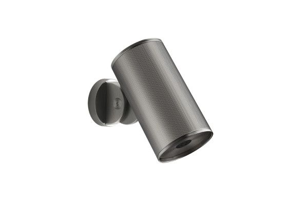 GESSI 316 RIGATO Верхний душ Ø79 мм. с настенным креплением распыление цвет Steel Brushed 57281#239