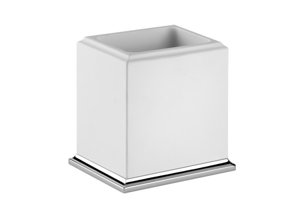 Gessi Eleganza Стакан настольный цвет: хром/белый 46431#031