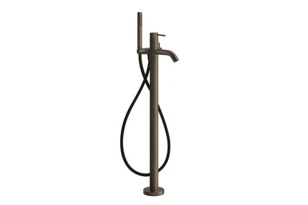 GESSI 316 Напольный смеситель для ванны с душевой лейкой (внешние части) цвет: brushed copper pvd 54028#708