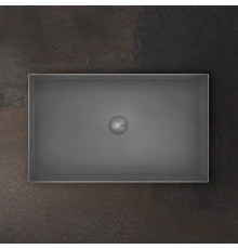 GESSI 316 Раковина 600x350 мм. для установки на столешницу без перелива нержавеющая сталь цвет Steel Brushed