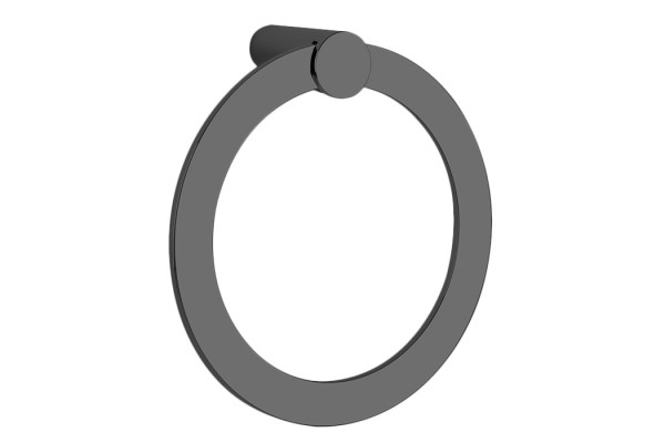 Gessi Cono Полотенцедержатель-кольцо цвет: Black Metal Brushed PVD 45509#707
