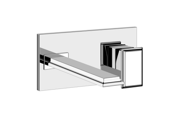 Gessi Eleganza Встраиваемый однорычажный смеситель для раковины без донного клапана с изливом (внешняя часть) цвет: хром 46088#031