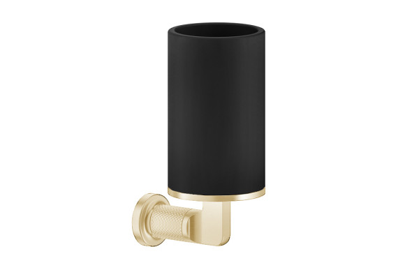GESSI INCISO Стакан настенный цвет: черный/золото 58508#246
