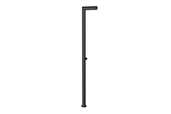 GESSI OUTDOOR Душевая стойка для установки на улице напольная на 1 выход без ручки и верхнего душа внешняя часть цвет Black XL 63201#299