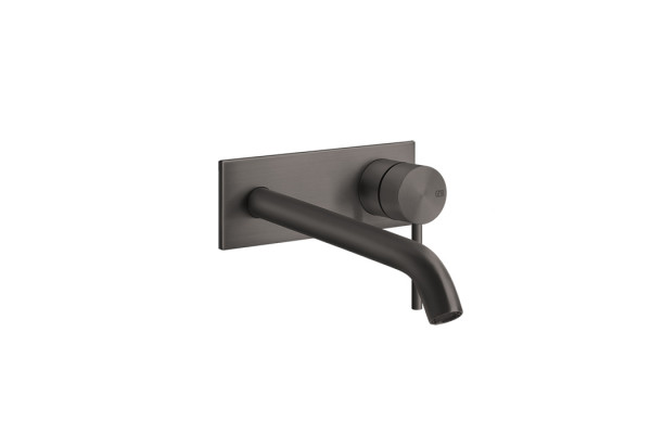 GESSI 316 Встраиваемый смеситель с изливом 200-170мм (внешние части) цвет: brushed black metal pvd 54090#707