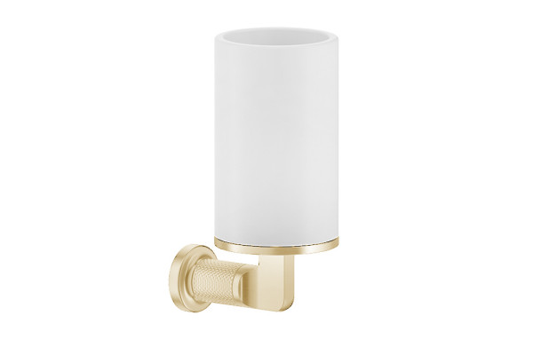 GESSI INCISO Стакан настенный цвет: белый/золото 58507#246