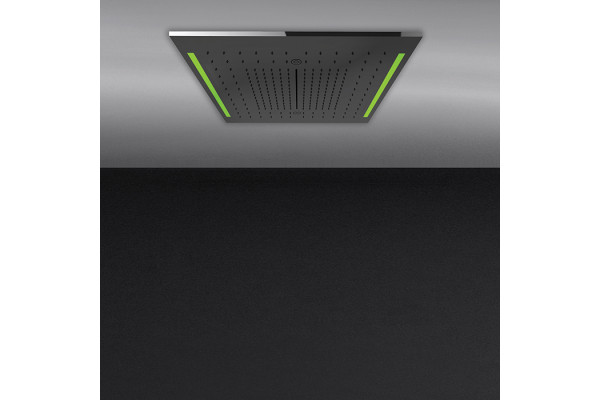 Gessi Colour Встр. часть  душ. системы 500х500 мм 3 режима хромотерапия пульт ДУ цвет: блестящая сталь (без панели 57977 и блока RIR5402) 57927#238