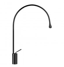 Gessi Goccia Смеситель для раковины на 1 отверстие высокий излив 387мм R=197 цвет: черный