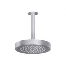 GESSI INCISO Потолочная душевая головка шарнирная на 1/2" Ø218 мм длина изготавливается под заказ (мин. 105 макс. 1855мм) цвет: finox