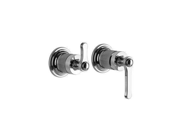 GESSI VENTI20 Смеситель встраиваемый однорычажный с переключателем на 2 положения внешняя часть цвет хром 65038#031