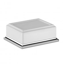 Gessi Eleganza Мыльница настольная цвет: хром/белый