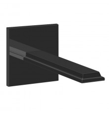 Gessi Eleganza Настенный излив на 1/2” для монтажа с удаленным управлением 46112+46106 (не входит в комплект) цвет: черный металлик