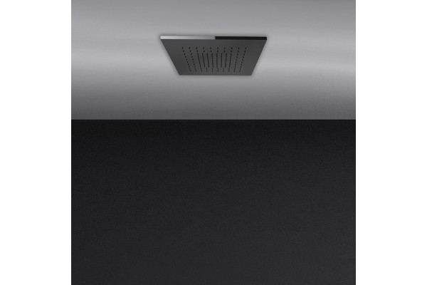 Gessi Minimali Встраиваемая в потолок душевая система 350х350 мм. с функцией тропический ливень цвет Mirror Steel (без накладной панели 57871) 57801#238