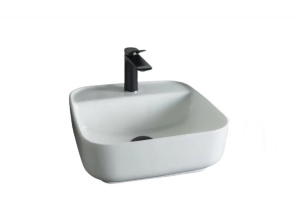 Накладная раковина Gid N9044 38.5х38.5 белая квадратная, цвет белый