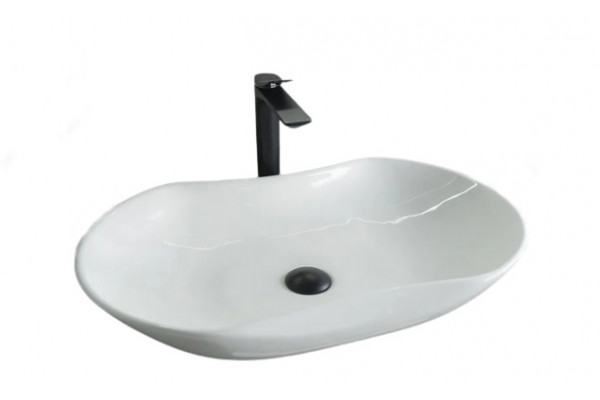 Накладная раковина Gid N9175 66.5х41 белая прямоугольная, цвет белый