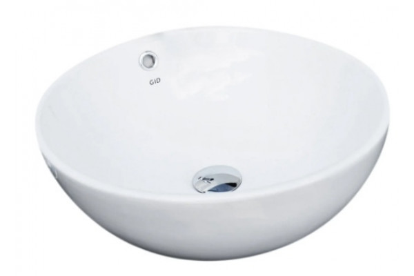 Накладная раковина Gid N9003a 43х43 белая круглая, цвет белый