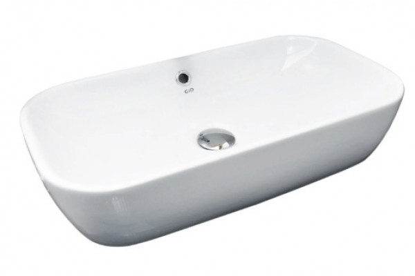 Накладная раковина Gid N9217 61х34 белая прямоугольная, цвет белый