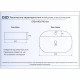Накладная раковина Gid Gm1346 61х41 серая, матовая, овальная, цвет серый