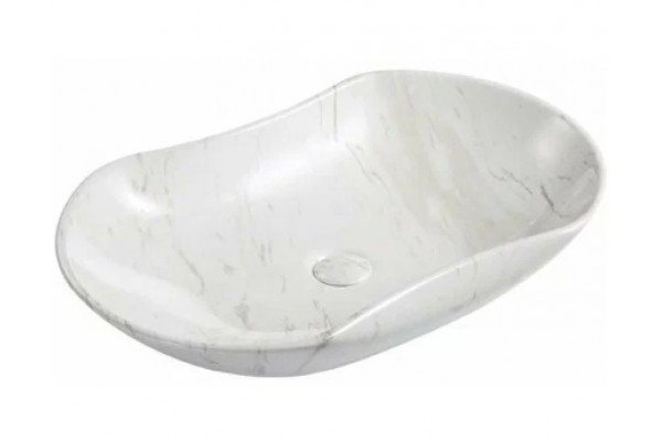 Накладная раковина Gid Mnc503H012 66.5х41 под камень прямоугольная, цвет белый