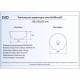 Накладная раковина Gid Mnc481 31х31 под камень круглая, цвет серый