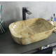 Накладная раковина Gid Mnc548 45.5х32 под камень прямоугольная, цвет бежевый