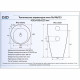 Напольная раковина Gid Nb133 49х49х82 белая  круглая, цвет белый