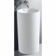 Напольная раковина Gid Nb163 44х46х82 белая  круглая, цвет белый