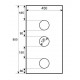 Напольная раковина Gid Nb135bg 45х45х85 черный графит круглая,  в современном стиле