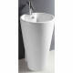 Напольная раковина Gid Nb136 50х53х80 белая  круглая, цвет белый