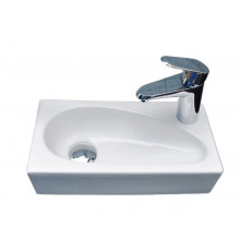 Подвесная раковина Gid N9265 40х20 белая прямоугольная, цвет белый