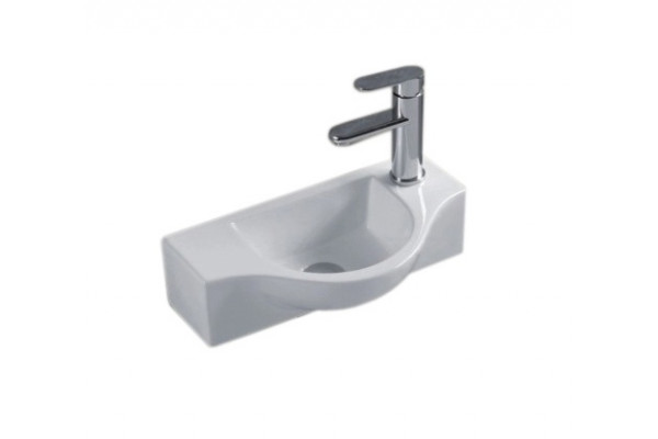 Подвесная раковина Gid N9306 44.5х25 белая прямоугольная, цвет белый