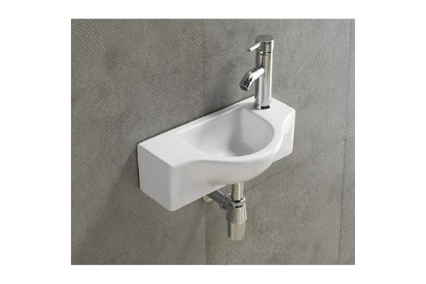 Подвесная раковина Gid N9306 44.5х25 белая прямоугольная, цвет белый