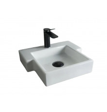 Подвесная раковина Gid N9320 39.5х35.5 белая прямоугольная, цвет белый