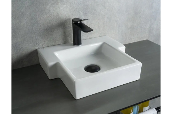Подвесная раковина Gid N9320 39.5х35.5 белая прямоугольная, цвет белый