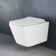 Подвесной унитаз Gid Tr2144 микролифт белый, прямоугольный, 36x52 см