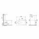 Напольный унитаз Gid Tr2170BL микролифт прямоугольный, 35x63.5 см