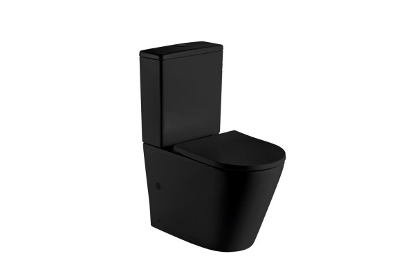 Напольный унитаз Gid Tr2179BL микролифт черный, овальный, 36x61 см