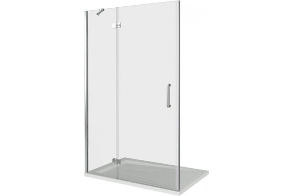 Душевая дверь в нишу Good Door Saturn WTW-110-C-CH-L распашная, стекло прозрачное