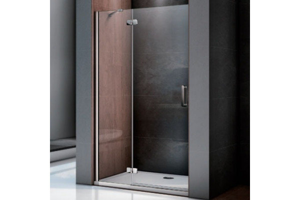 Душевая дверь в нишу Good Door Saturn WTW-120-C-CH-L распашная, стекло прозрачное