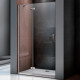 Душевая дверь в нишу Good Door Saturn WTW-120-C-CH-L распашная, стекло прозрачное