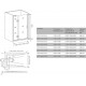 Душевая дверь в нишу Good Door Saturn WTW-120-C-CH-L распашная, стекло прозрачное
