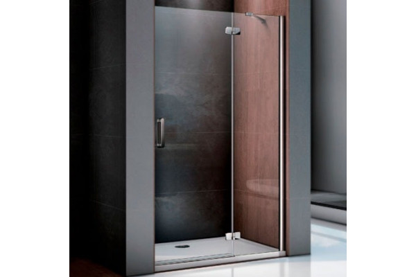 Душевая дверь в нишу Good Door Saturn WTW-130-C-CH-R распашная, стекло прозрачное