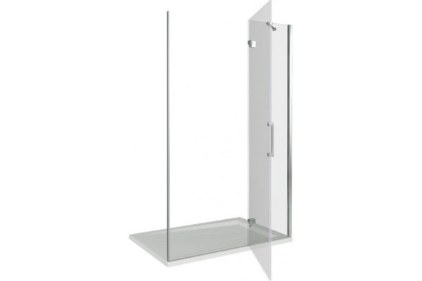 Душевая дверь в нишу Good Door Saturn WTW-130-C-CH-R распашная, стекло прозрачное