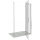 Душевая дверь в нишу Good Door Saturn WTW-130-C-CH-R распашная, стекло прозрачное