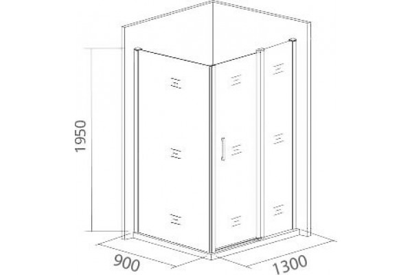 Душевой уголок Good Door Antares WTW+SP 130х90х195 см прямоугольный, двери раздвижные