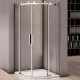 Душевой уголок Good Door Altair R-TD-100-C-CH четверть круга, двери раздвижные