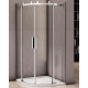 Душевой уголок Good Door Altair R-TD-100-C-CH четверть круга, двери раздвижные